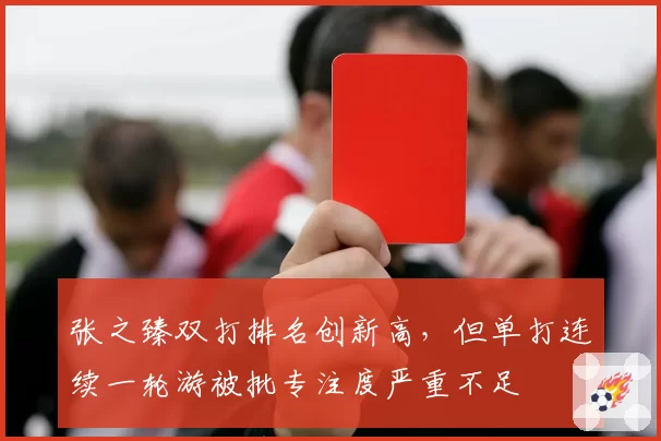 张之臻双打排名创新高,但单打连续一轮游被批专注度严重不足